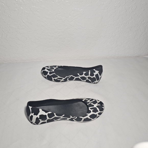 Melissa white and black animal print flats - Picture 4 of 7
